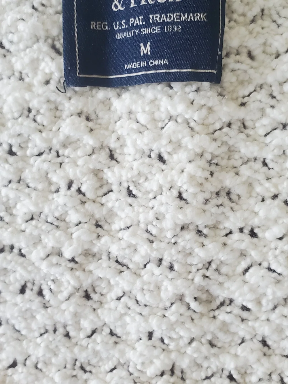 Abercrombie & Fitch Women's Cream Scoop Neck Knit Sweater